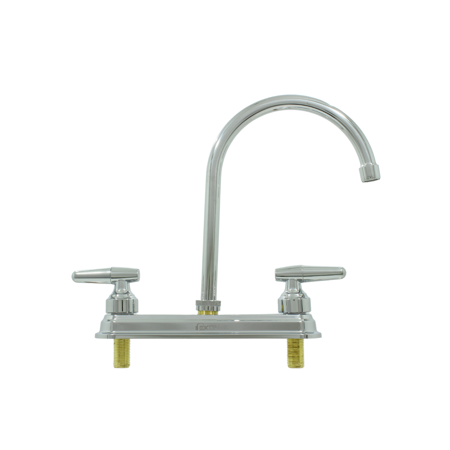 Mezcladora para fregadero de cocina 8 pulgadas Ekon cromada con dos manerales