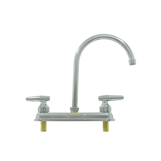 Mezcladora para fregadero de cocina 8 pulgadas Ekon cromada con dos manerales