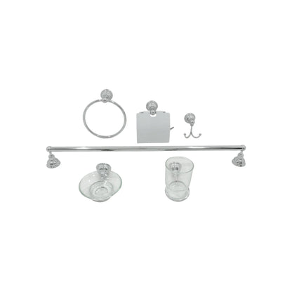 Juego de accesorios para baño cromado Ekon rennes 60112