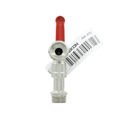 Llave de nariz Ekon 01712 1/2 pulgada con rosca, maneta roja y cuerpo metálico