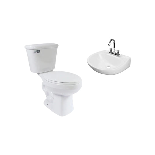 Kit de baño completo WC/lavabo Ekon plus 62801