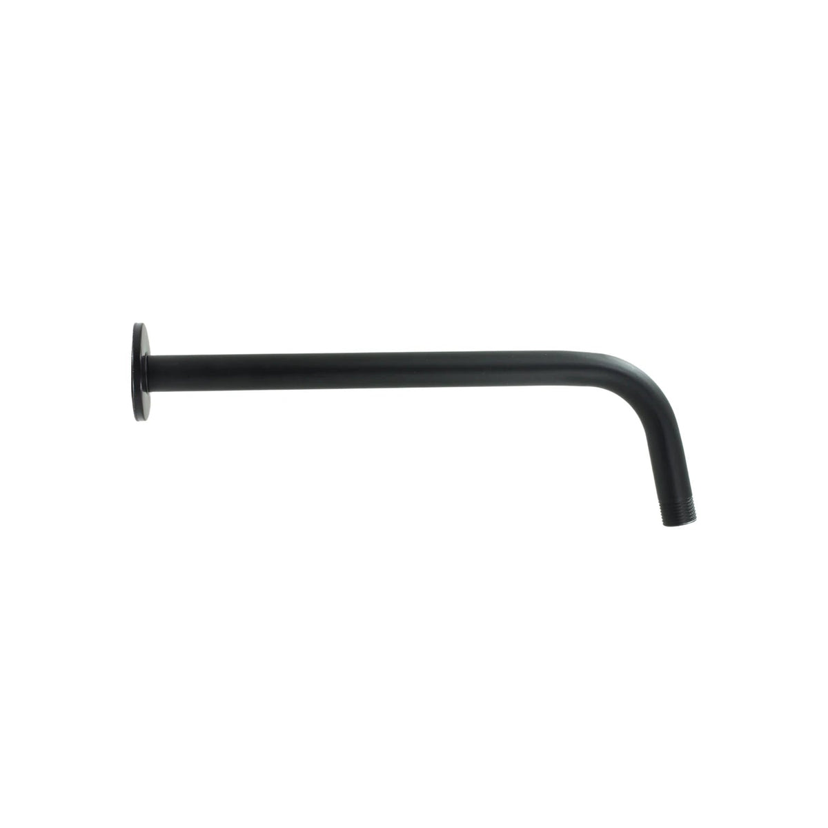 Brazo de regadera curvo negro mate de 40 cm para ducha