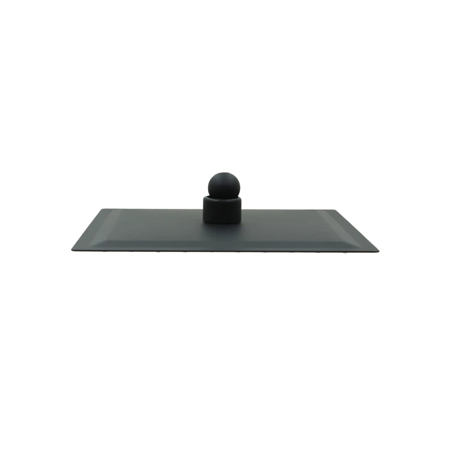 Base rectangular negra con bola de montaje para soporte de equipos robustos