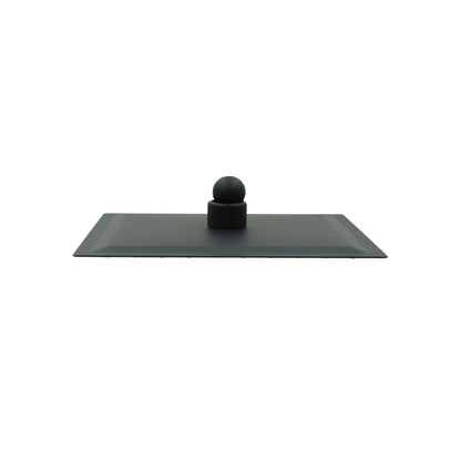 Base rectangular negra con bola de montaje para soporte de equipos robustos