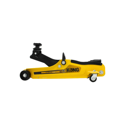 Gato de patín hidráulico Kong KO-G025 amarillo de 2.5 toneladas para levantar vehículos