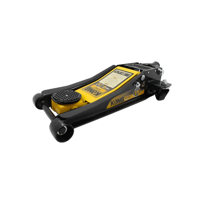 Gato de patín hidráulico Kong 3 toneladas negro/amarillo, elevador automotriz para vehículos pesados