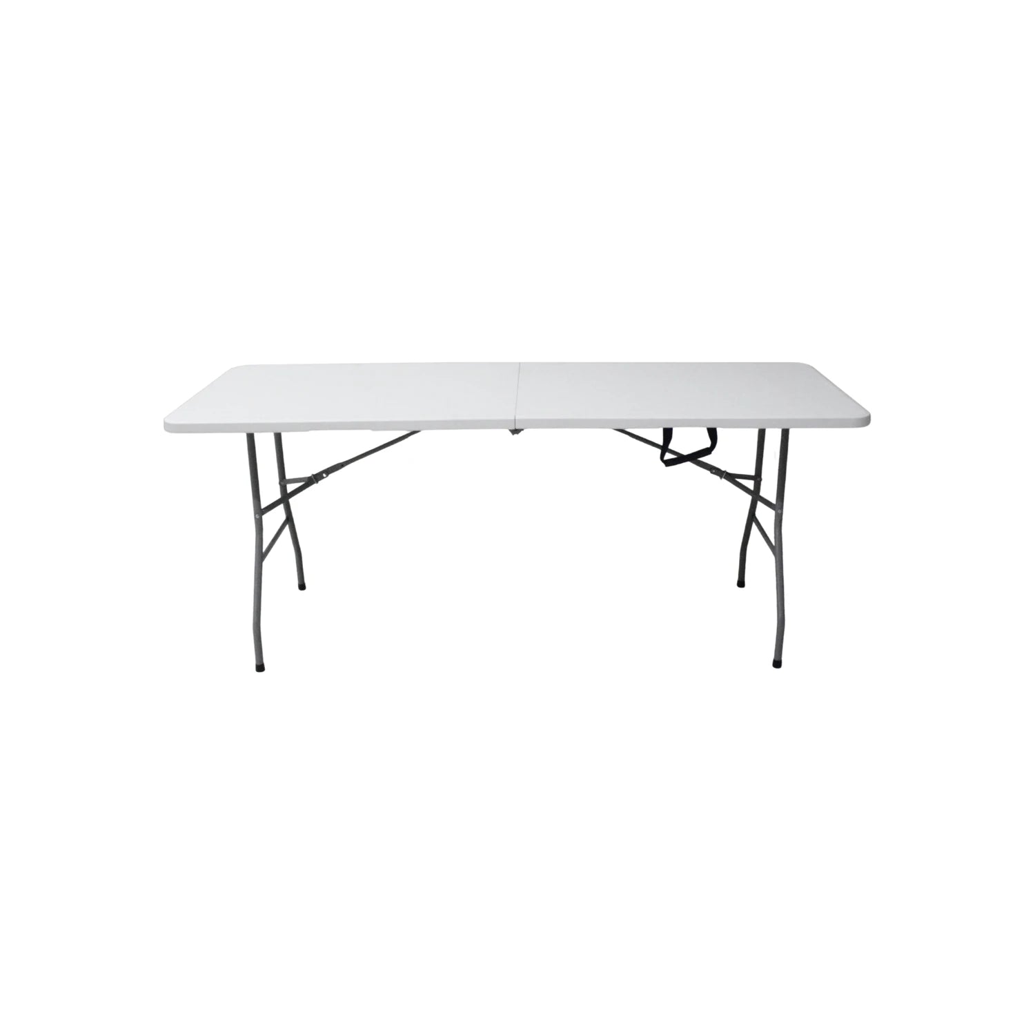 Mesa plegable blanca rectangular 180x70cm multiusos para jardín, camping y eventos