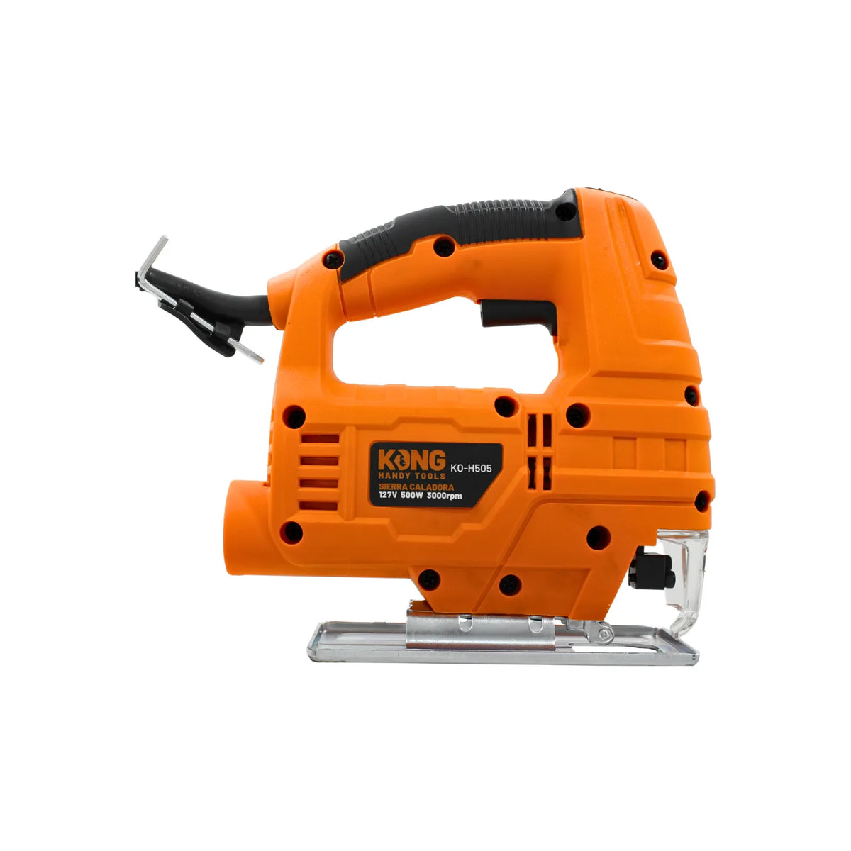 Sierra caladora eléctrica KONG 500W naranja KO-H505 3000rpm para cortes de precisión en madera y metal