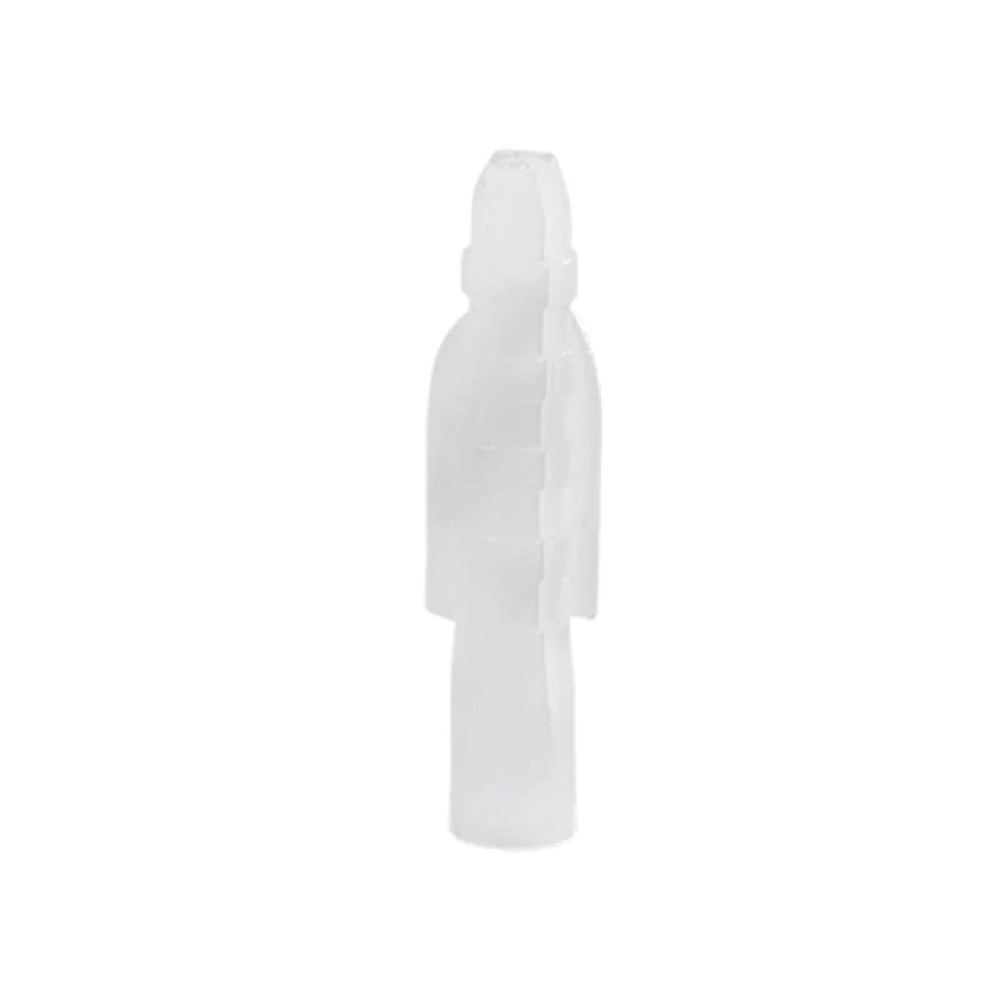 Taquete de plástico blanco translúcido 1/4 pulgada para fijación en paredes