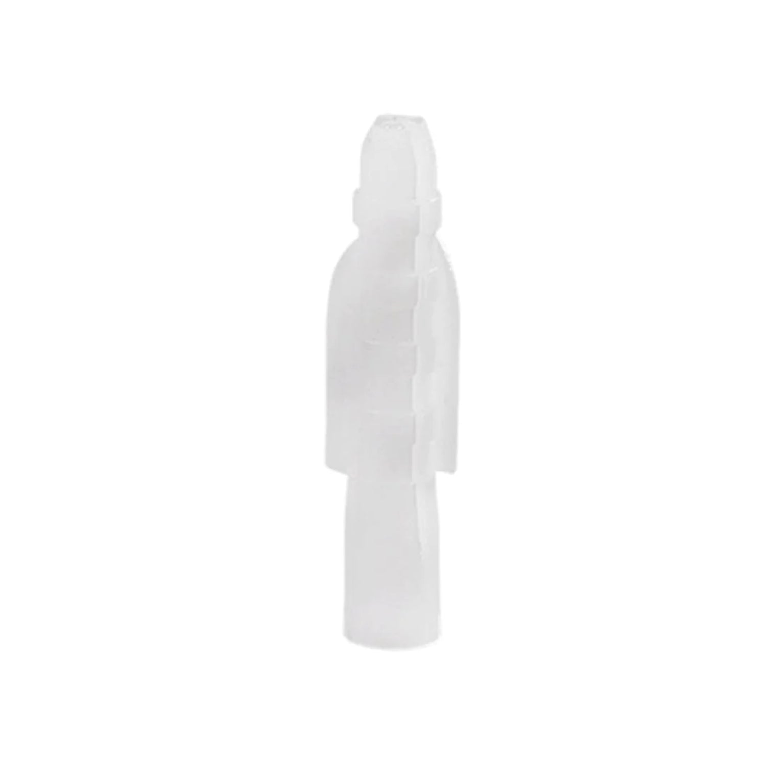 Taquete de plástico blanco translúcido 1/4 pulgada para fijación en paredes