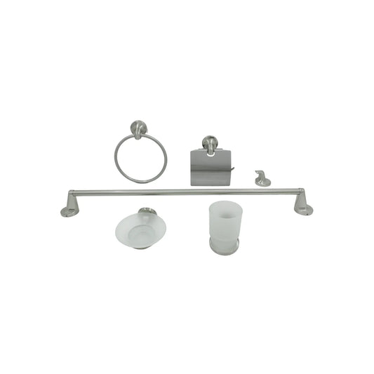 Juego de accesorios para baño satinado Fidic A02BN