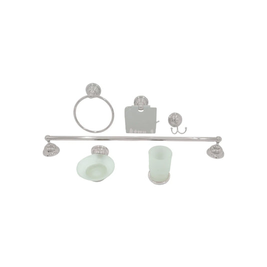 Juego de accesorios para baño satinado Fidic A03BN