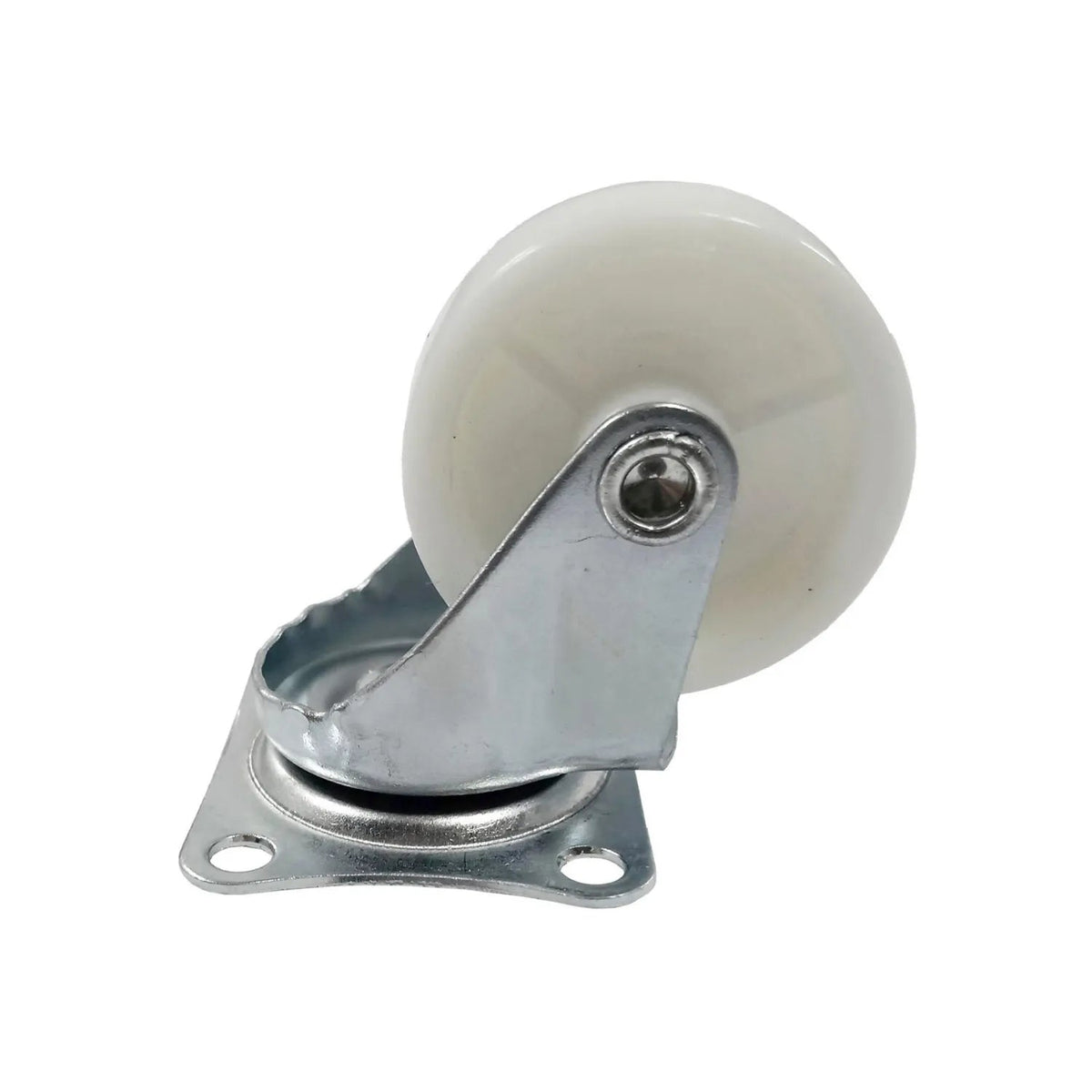 Rodaja giratoria 2 pulgadas beige con placa de montaje cuadrada metálica para muebles