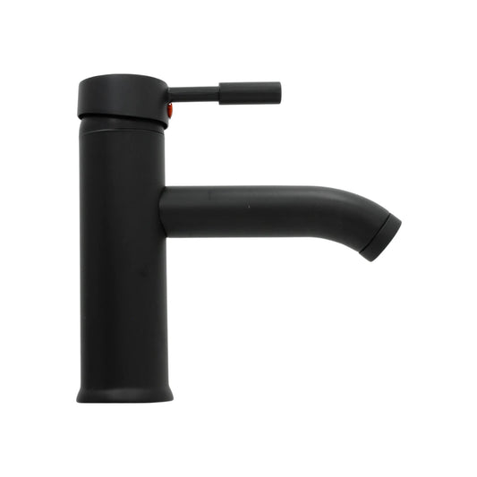 Mezcladora monomando negra para lavabo, grifo de baño moderno