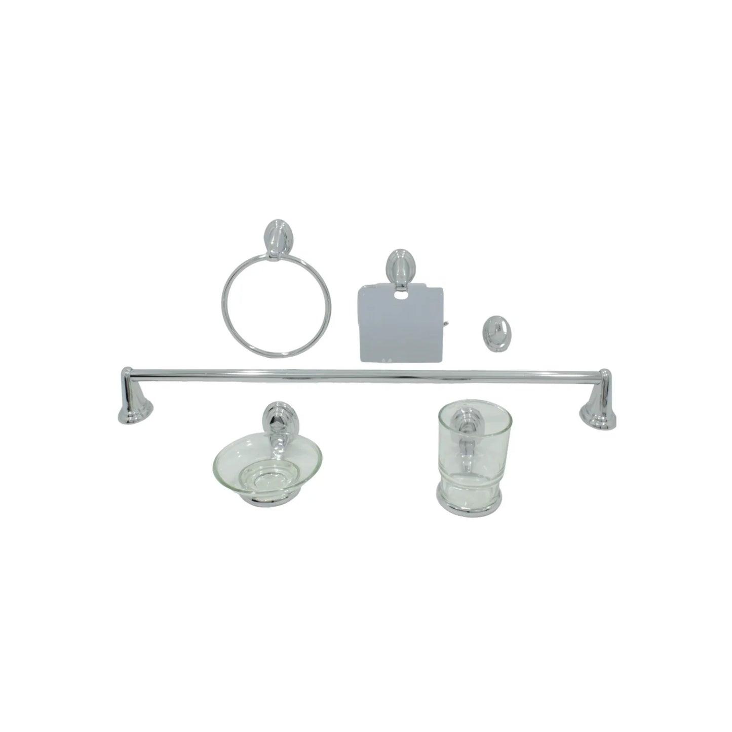 Juego de accesorios para baño cromado Fidic A01