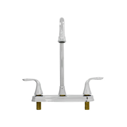 Mezcladora Fidic cromada doble maneral 8 pulgadas para fregadero de cocina