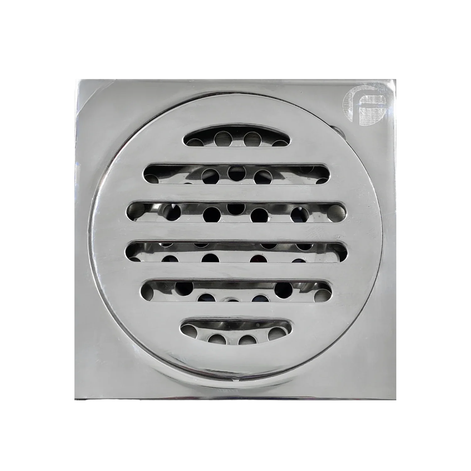 Coladera anti olores 10 x 10 cm cromo Fidic A504