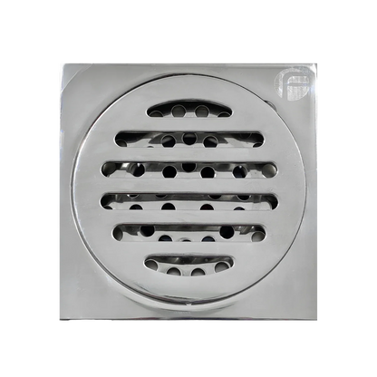 Coladera anti olores 10 x 10 cm cromo Fidic A504