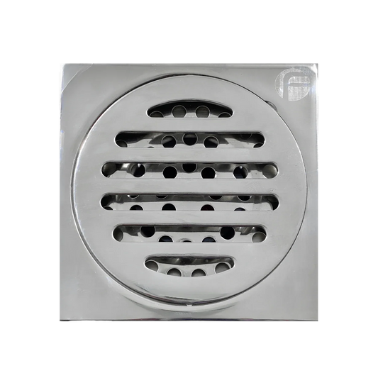 Coladera anti olores 10 x 10 cm cromo Fidic A504