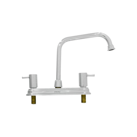 Mezcladora de fregadero FIDIC cromada 8 pulgadas con doble manija para cocina