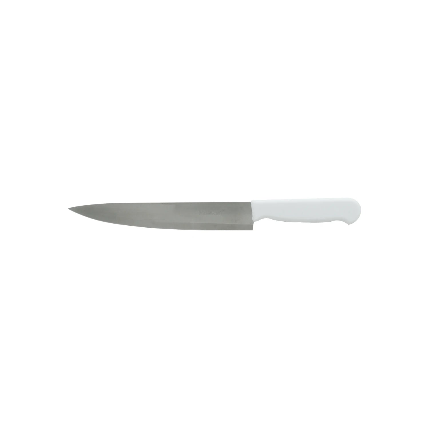 Cuchillo de cocina profesional Maincraft con hoja lisa de acero inoxidable y mango ergonómico blanco