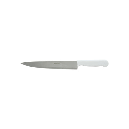 Cuchillo profesional Maincraft de 9 pulgadas con hoja lisa de acero inoxidable y mango blanco ergonómico