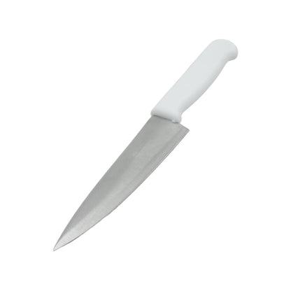 Cuchillo de cocina 5 pulgadas hoja lisa acero inoxidable mango blanco