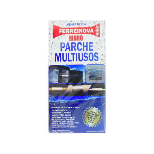 Parche sellador Ferreinova Hidro impermeable multiusos para fugas en tuberías y superficies mojadas, 10x20cm