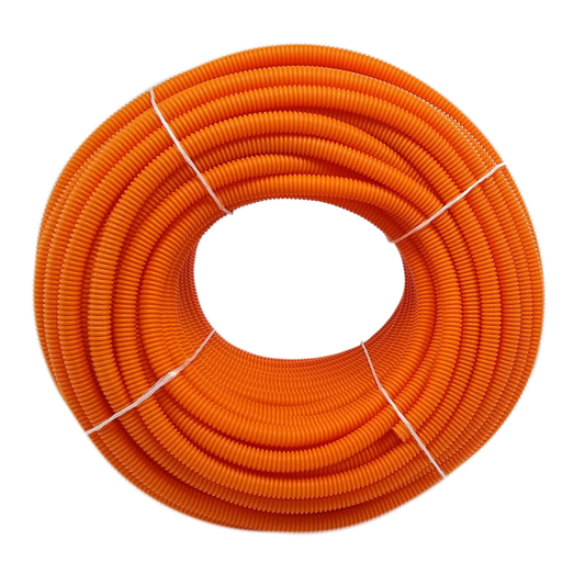 Poliducto flexible 1/2"x100 m naranja Tlaxpol T-100