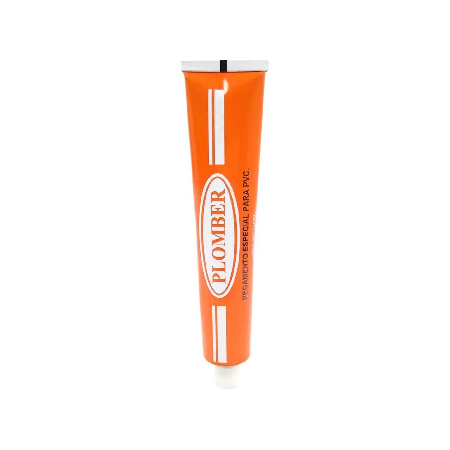 Pegamento para PVC 60 ml naranja Plomber PVC-TUB60