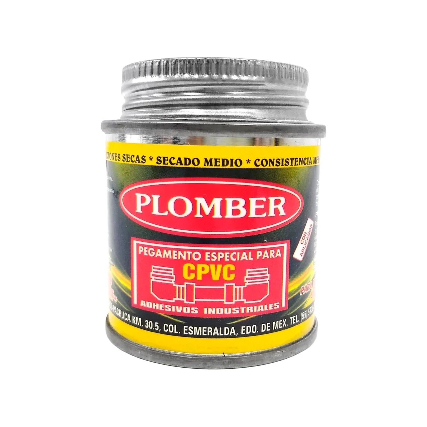 Pegamento Plomber CPVC 75ml con aplicador para tuberías, adhesivo de secado medio