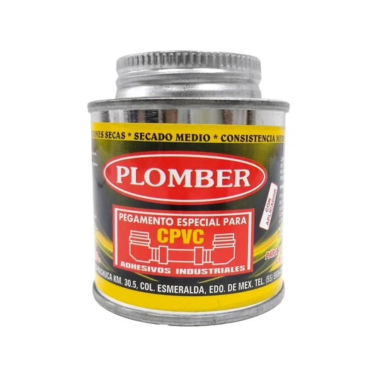 Plomber pegamento especial para CPVC, adhesivo industrial, secado medio, con aplicador.