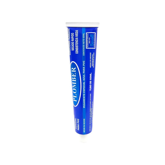 Pegamento para PVC 60 ml azul Plomber AZL-TUB60