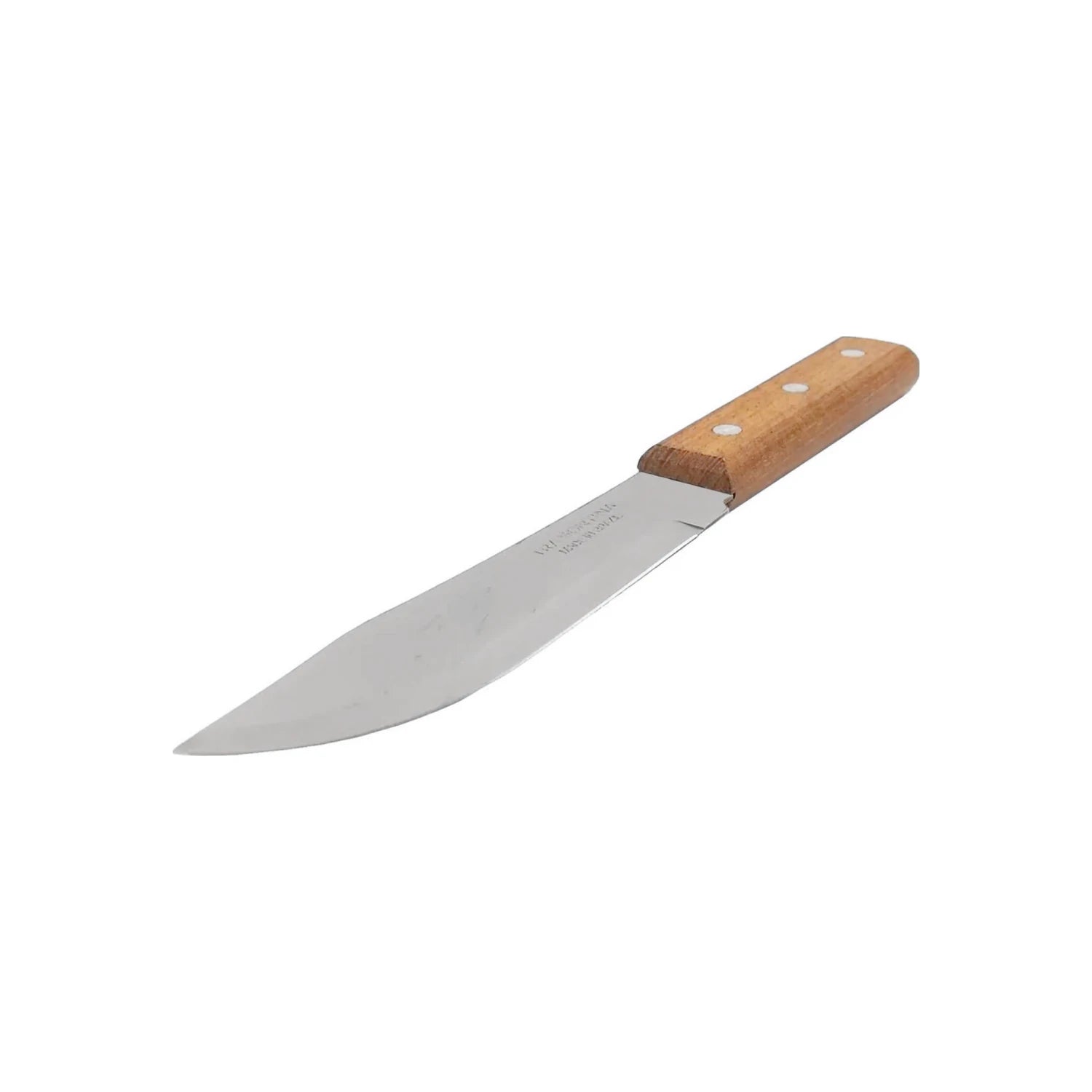 Cuchillo Tramontina 5 pulgadas, hoja lisa de acero inoxidable, mango de madera remachado para cocina