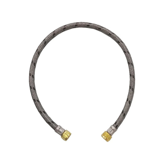 Manguera para gas 60 cm metálica Aleamex AM-FGE60