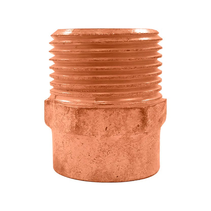 Conector cobre 3/4" (19 mm) rosca exterior (macho) Aleamex AA-20419