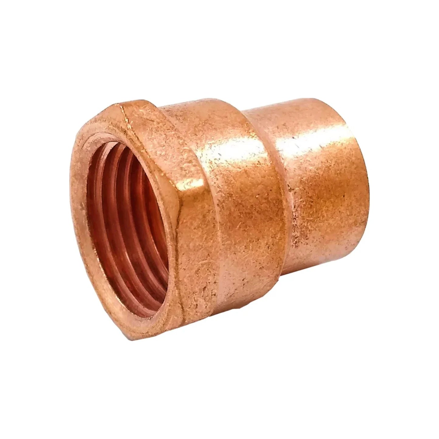 Conector cobre 1/2" (13 mm) rosca interior (hembra) Aleamex AA-20313