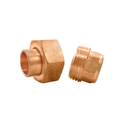 Tuerca unión cobre 1/2" (13 mm) soldable Aleamex AA-20213