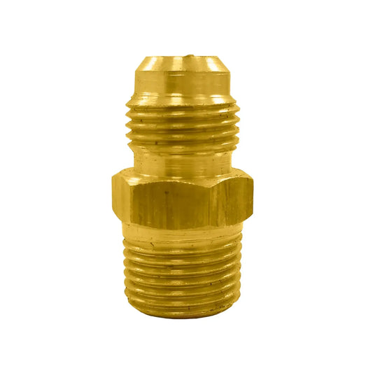 Adaptador de latón para conexión hidráulica con rosca macho NPT y rosca JIC de 37 grados para sistemas de fluidos