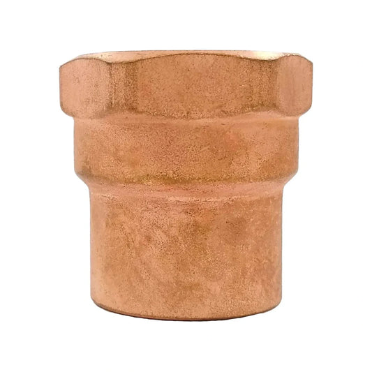 Conector cobre 1" (25 mm) rosca interior (hembra) Aleamex  AA-20325