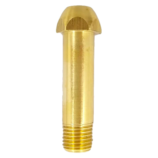 Punta pol con rosca 6 cm latonada Aleamex AG-PPR06