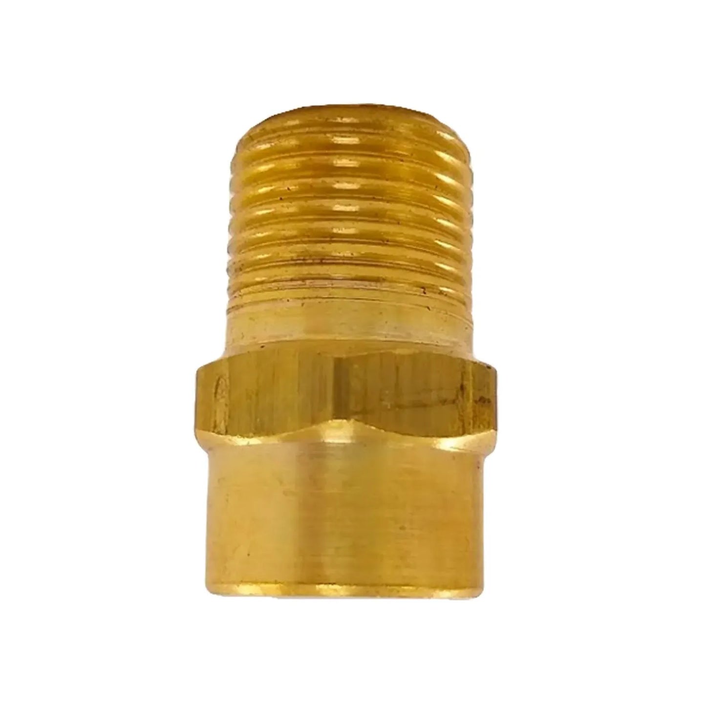 Adaptador de latón para tubería con rosca macho y conexión soldable, conector de transición para plomería 1/2 pulgada