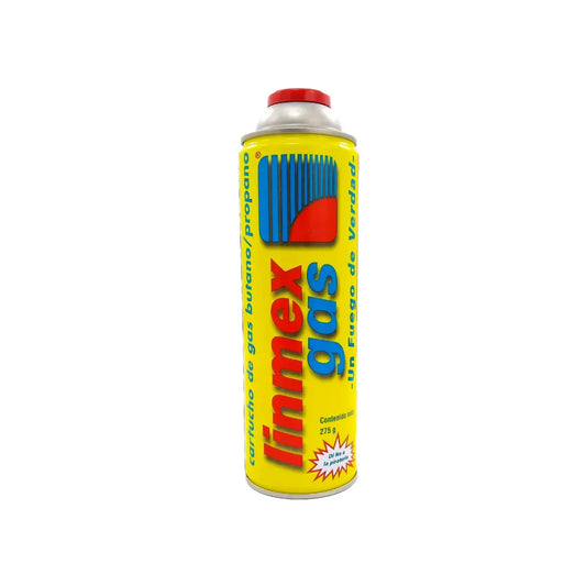 Cartucho de gas Linmex butano/propano 275g para soplete o estufas portátiles color amarillo