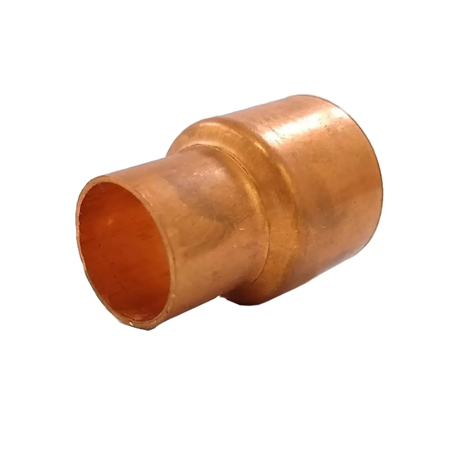 Reducción campana de cobre para soldar 3/4" a 1/2" para unir tuberías de plomería y fontanería