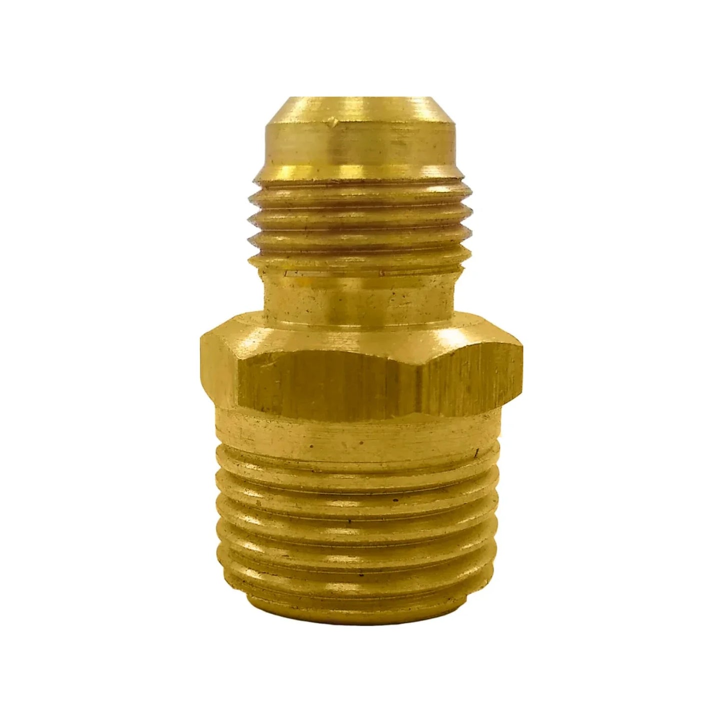 Niple terminal 3/8"x1/2" (10x13 mm) latonada Aleamex AG-NT1013