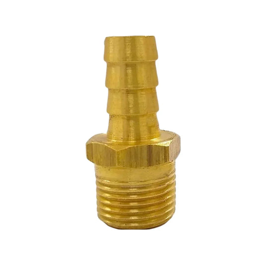 Niple espiga terminal 3/8"x3/8" (10x10 mm) latonada Aleamex AG-NET1010