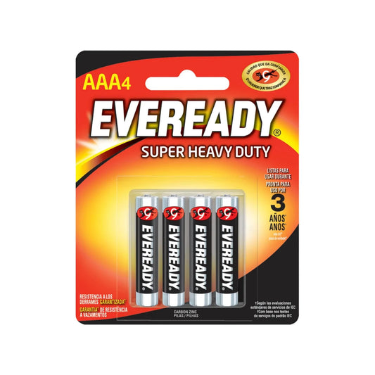 Pila "AAA" al carbón 4 piezas Eveready