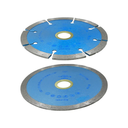 Discos de corte diamantados azul segmentado para concreto y continuo para cerámica, para esmeril angular.