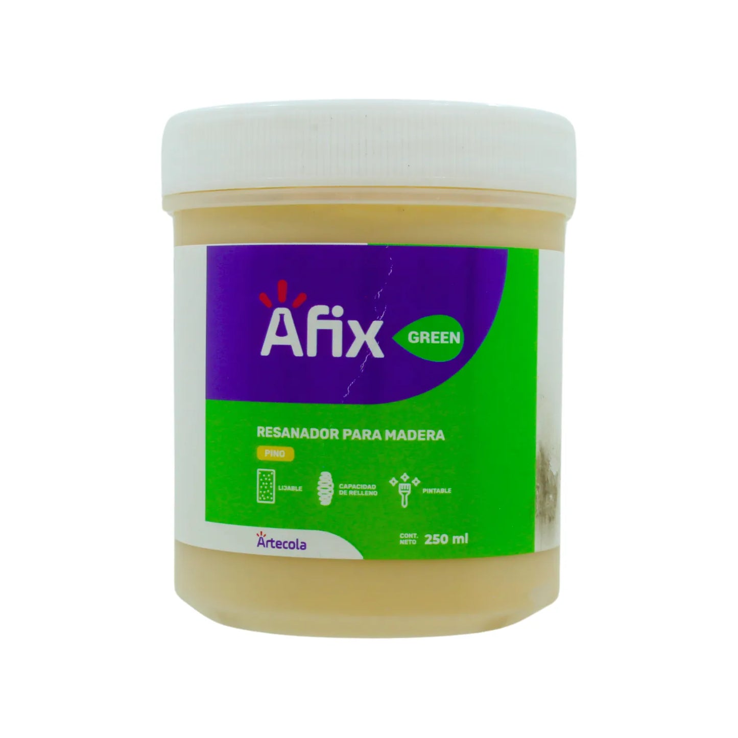 Afix resanador para madera color pino 250ml lijable y pintable