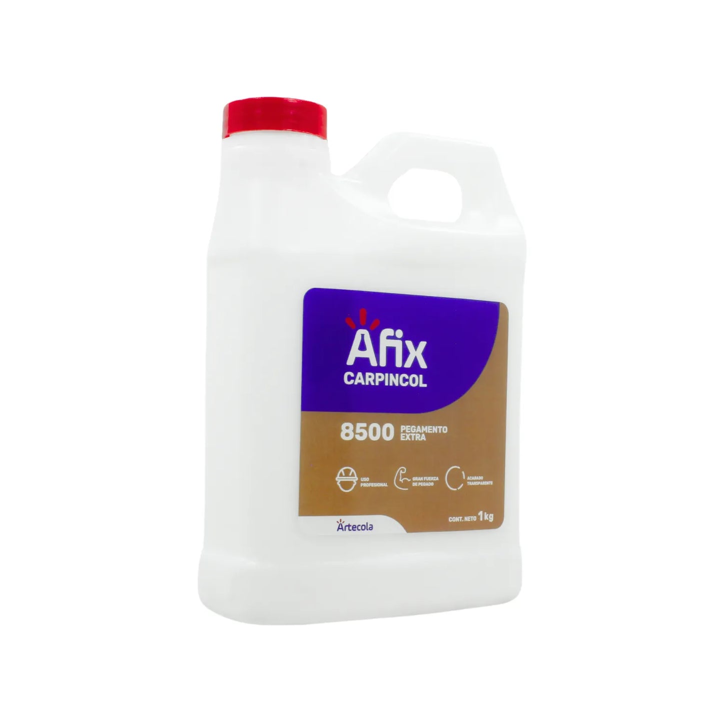 Afix Carpincol 8500 pegamento extra profesional para carpintería, adhesivo transparente de alta fuerza 1kg
